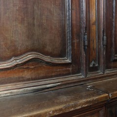 Antique Cupboard Walnut Poplar Italy XVIII Century