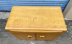 Heywood Wakefield Petite Encore China Hutch- in WHEAT Finish