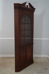 66431EC: BIGGS Chippendale Mahogany Corner China Cabinet