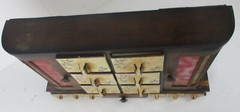 Art Deco Nouveau Kitchen Spice Rack Cabinet pop art Herbs Spices Jars Colored