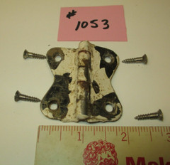 VINTAGE HOOSIER CABINET HINGE FOR LARGE DOORS UPPER & LOWER PAIR LISTING #1053