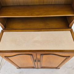 1930s Karges Country French Walnut Pullout Folding Service Bar