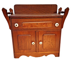 ANTIQUE CHILD SIZE VICTORIAN WASHSTAND WITH TOWEL BARS
