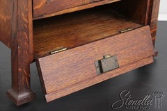 F73843: Antique Arts & Crafts Diminutive Mission Oak Smoking Cabinet