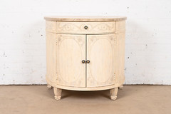 Drexel Heritage Italian Neoclassical Demilune Cabinet