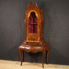Venetian trumeau furniture desk cabinet secrtaire wood antique style 900