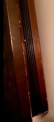 Antique vintage Wall Storage Cabinet w Two Shelves Mirrored Back