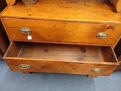 Antique Federal Style Step Back Cupboard
