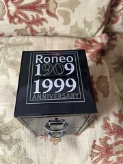 Miniature Roneo Two Drawer Metal Money Box Filing Cabinet Draws Vintage 90s