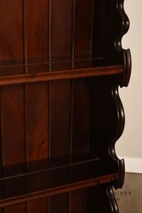 Queen Anne Style Welsh Two Piece Open Hutch Cabinet With Carved Claw & Ball Feet