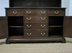 Harden Furniture Chippendale Style Cherry Buffet & Hutch; Excellent Condition