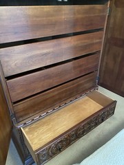 1970’s JOHN WIDDICOMB Colonial Spanish Revival Dark Walnut Bedroom Set Furniture
