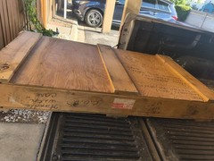 VINTAGE 1950s/60s Coladonato Bros “Gunberth” Gun Cabinet – Walnut,- Sealed Crate