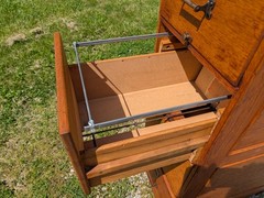 Antique Quarter Sawn Oak Front 4 Drawer File Cabinet 1930s Lot 3