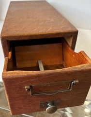 Antique Oak “Office Specialty MFG Co.” Library File Drawer
