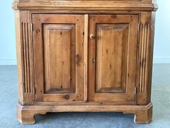 Vintage American Federal Pine Corner Cabinet