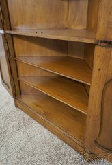 62196: DON ROUSSEAU Attributed Country French Walnut Corner Cabinet