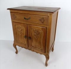 Vintage hallway Cabinet Mid Century Modern style End table Modernist Funky