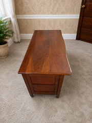 Versatile Antique Cherry Finished Cabinet 2 drawers with 2 cabinet doors below