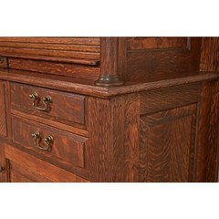 Arts & Crafts Oak Tambour Dental Cabinet by American Cabinet Co., Circa 1900