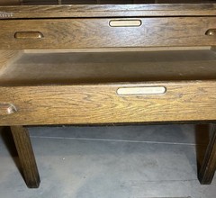 Antique Oak Architects flat file, Flat file, Map flat file