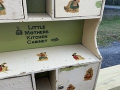 Little Mothers Vintage Toy Kitchen Cabinet with Shelves 18.5 X 15 X 6 Inches