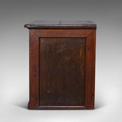 Antique Campaign Chest Of Drawers, English, Pitch Pine, Shop Retail, Victorian