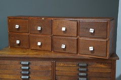 Antique Apothecary Cabinet White Porcelain Knobs vintage spice rack wood drawer
