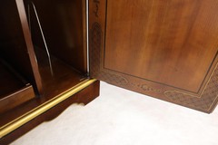 Painted Chinoiserie Two Doors Server Cabinet by Drexel