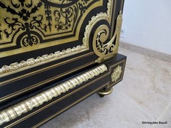 Furniture L XIV 2 doors in brown tortoiseshell Boulle marquetry 19th Napoléon