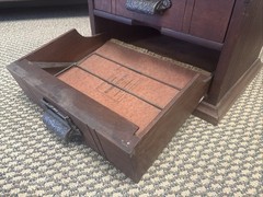 Antique National Cabinet Wood Letter File Drawer Industrial 1884 Morris Chicago