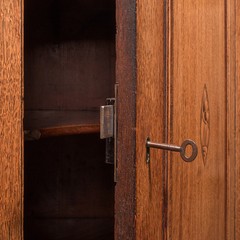 Antique Mounted Corner Cabinet, English, Oak, Wall Cupboard, Georgian, C.1780