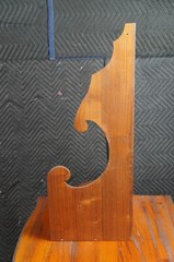 Antique Mahogany 3 Tier Corner Hanging Shelf Pipe Rack Display Stand 28″