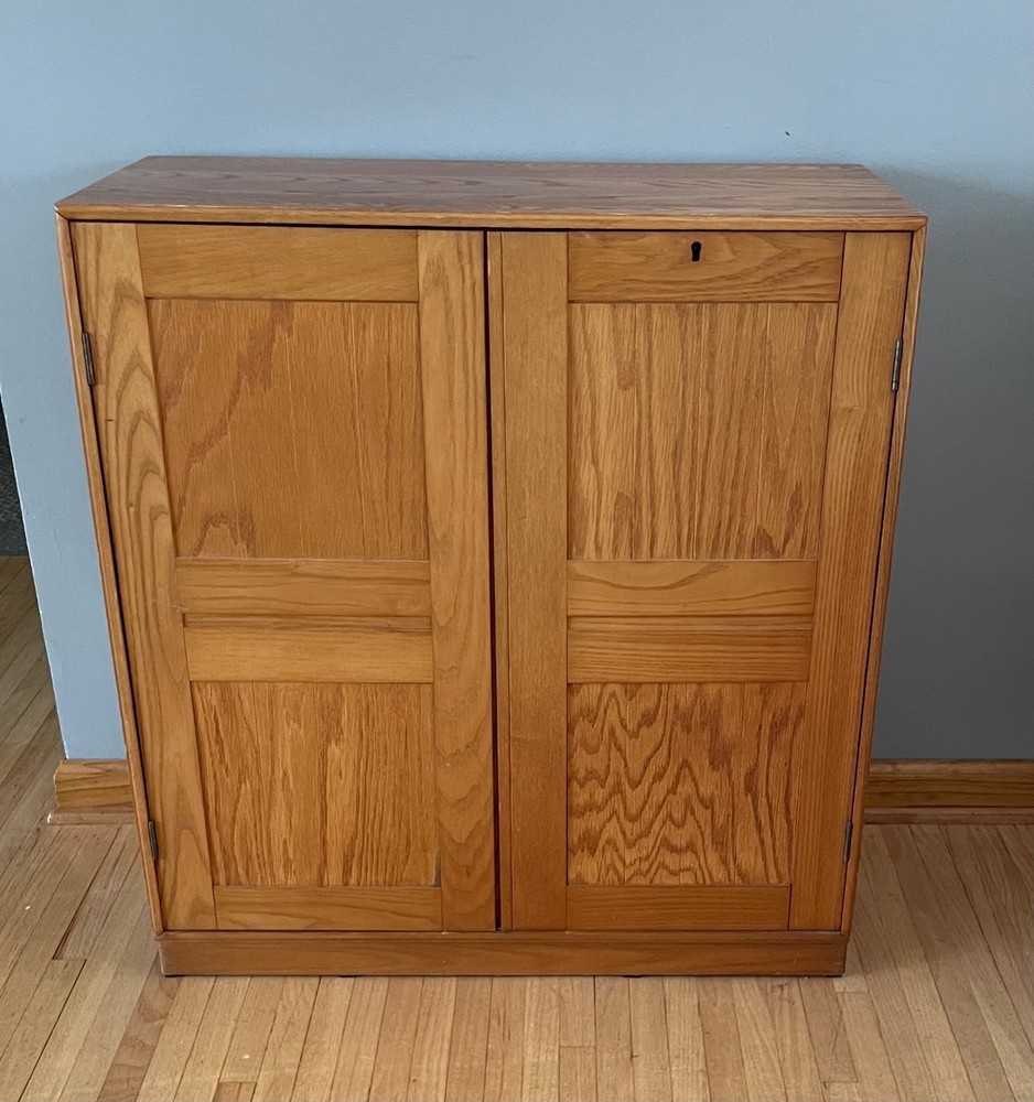 mogens koch 2 Door Oak cabinet Rud Rasmussen Danish Modern Scandinavian