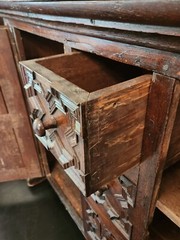 19TH C ITALIAN TUSCAN CHURCH VESTMENT CABINET