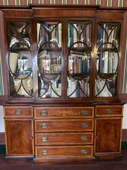 Mid 20th Century China Cabinet Break Front