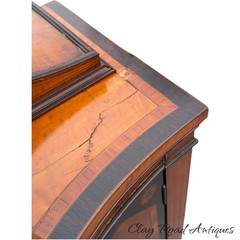 Antique George III Satinwood Inlaid Figural drawing cabinet server sideboard