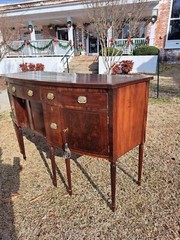Grand American Mahogany Sideboard early 19thc